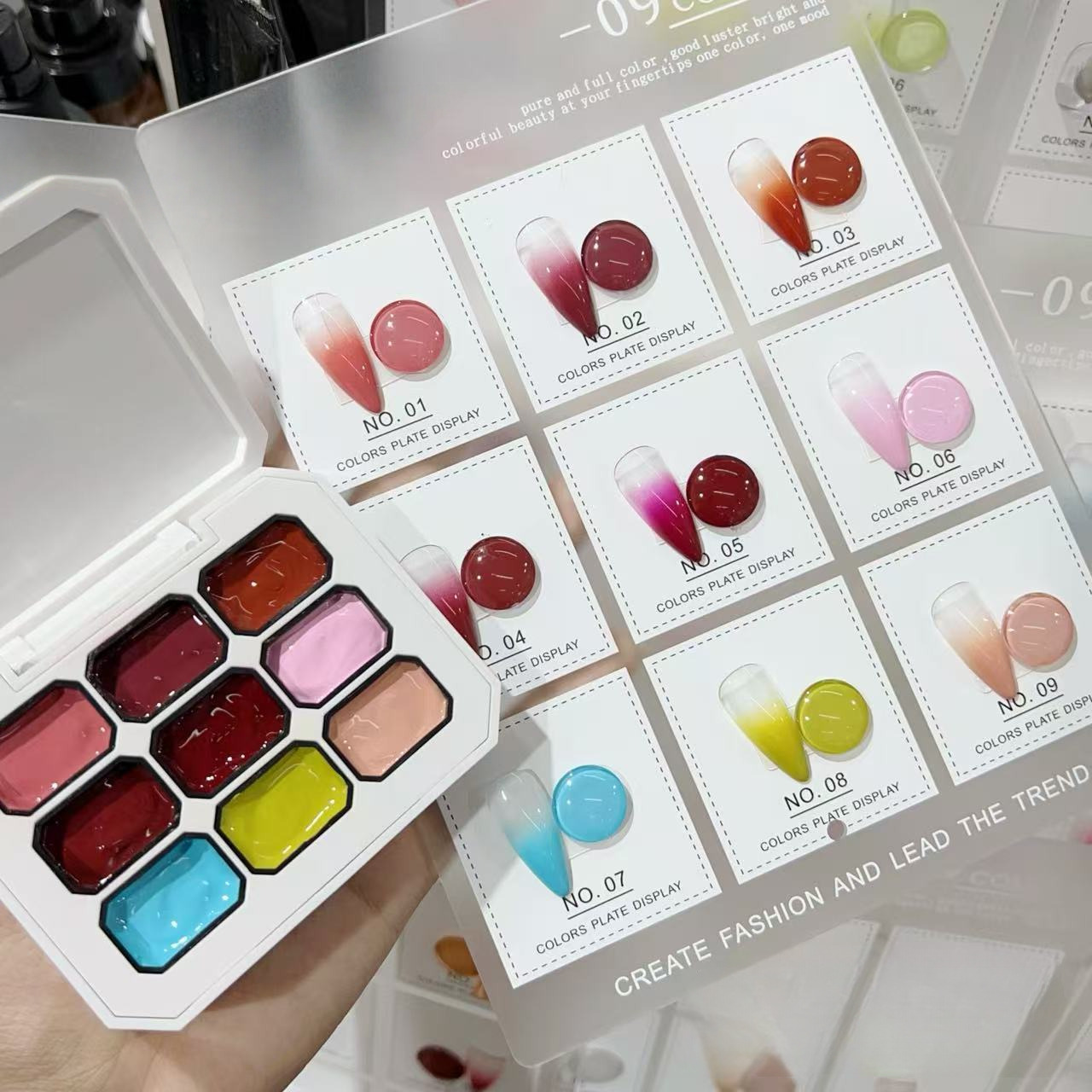 1pc Solid 9-grid Nail Patting  - Resin Art Uv recension och pris