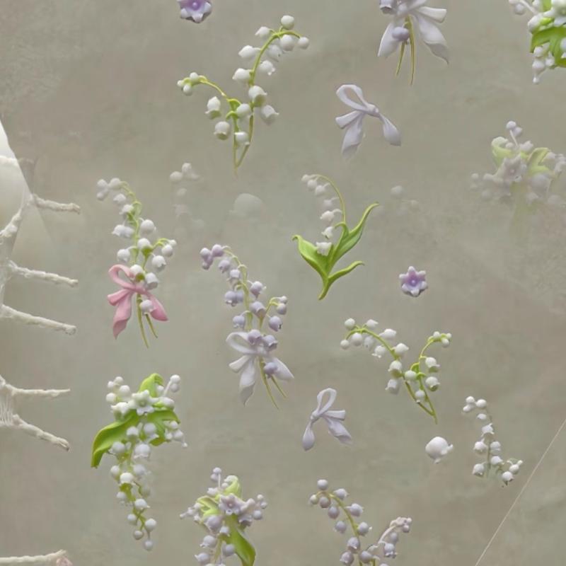 Flowers Series 3D Curved Nail  - Resin Art Template recension och pris
