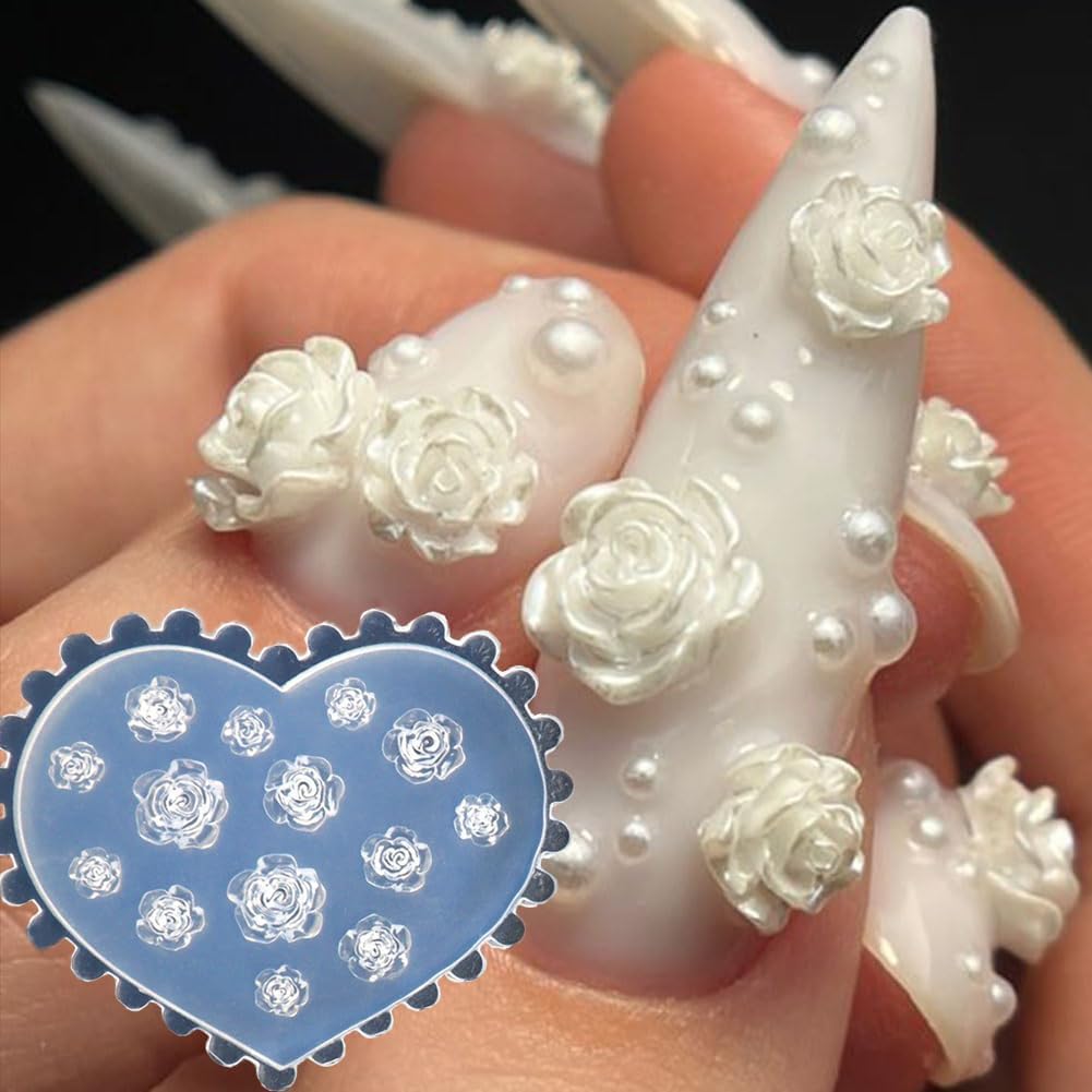 3D Flower Nail Molds Silicone  - Resin Art Template recension och pris