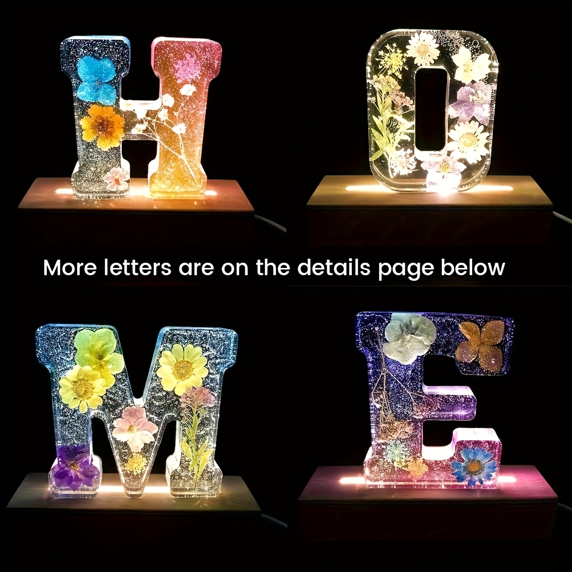7-Inch Large Letter Resin Mold - Resin Art Logo recension och pris