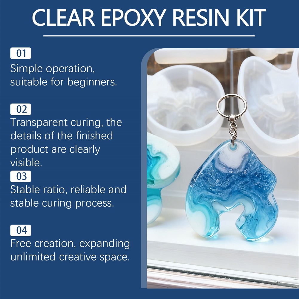 DIY Crystals Clear Epoxys Resi - Resin Art Kit With Molds recension och pris