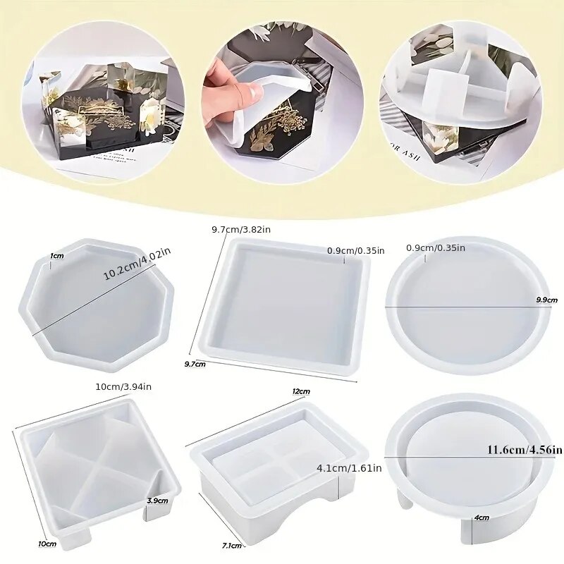 Coaster Resin Molds Set Includ - Resin Art Kit For Beginners recension och pris