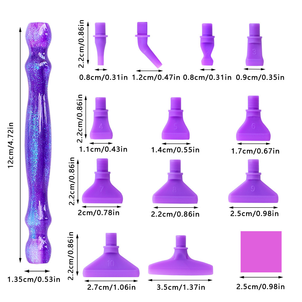 HOMFUN 5D Diamond Painting Pen - Resin Art Tool Kit recension och pris