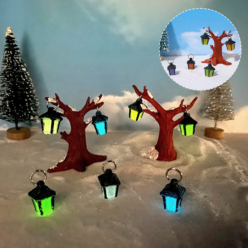 1Set Mini Luminous Hanging Tre - Resin Art Light recension och pris