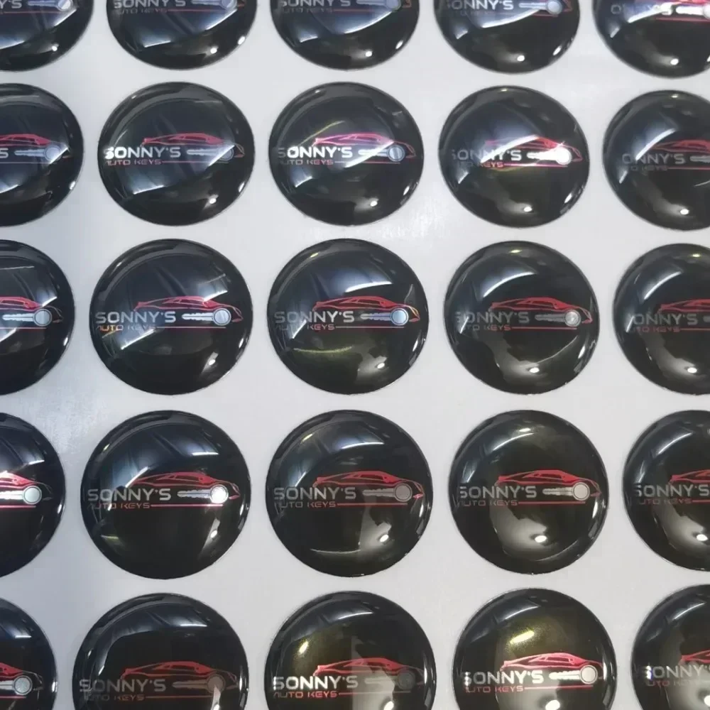 B Customized 14mm Round Car Ke - Resin Art Logo recension och pris