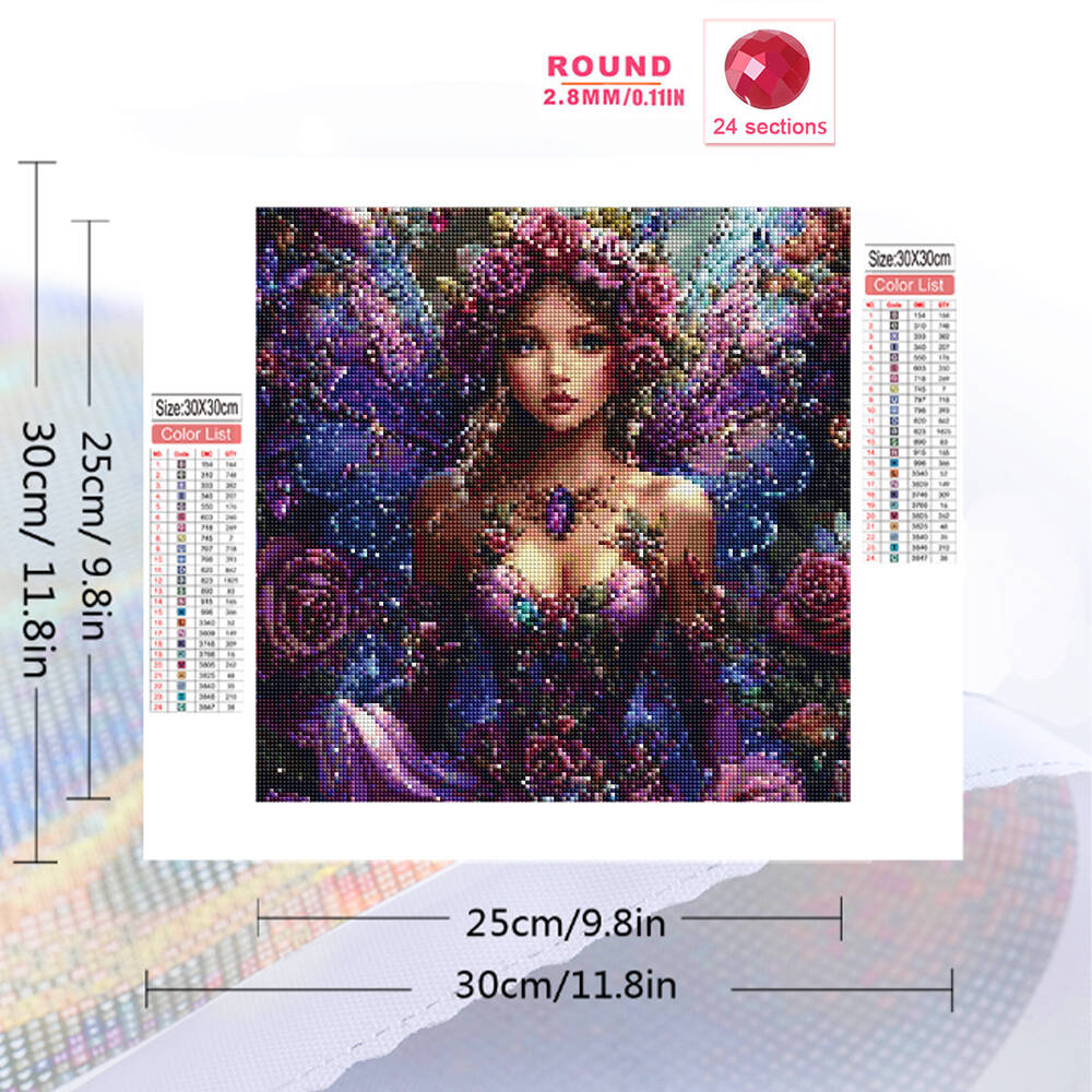 5D DIY Diamond Mosaic Woman Po - Resin Art Home Decor recension och pris