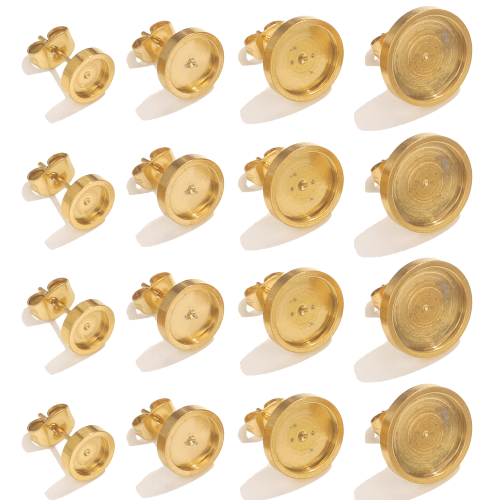 10pcs Stainless Steel Gold Ear - Resin Art Supplies Near Me recension och pris