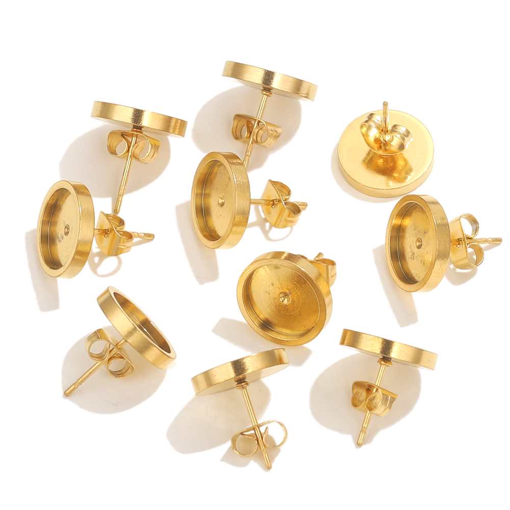 10pcs Stainless Steel Gold Ear - Resin Art Supplies Near Me recension och pris
