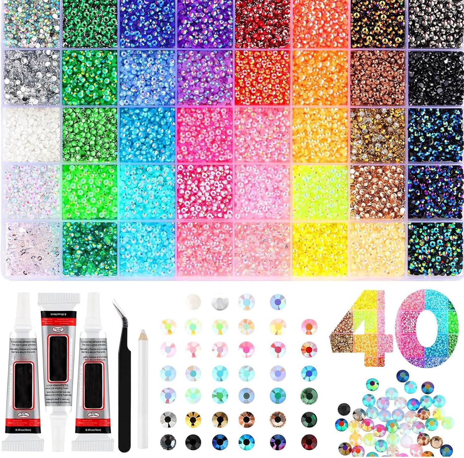 Colorful DIY Resin Rhinestone  - Resin Art Tool Kit recension och pris