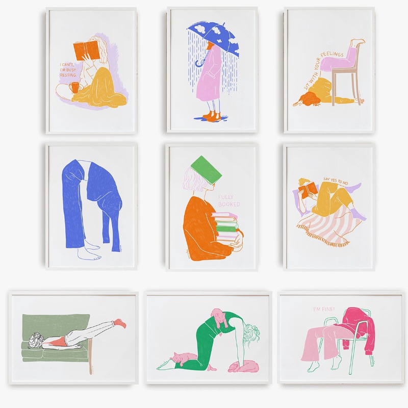 Modern Minimalist Line Girl Il - Resin Art Book recension och pris